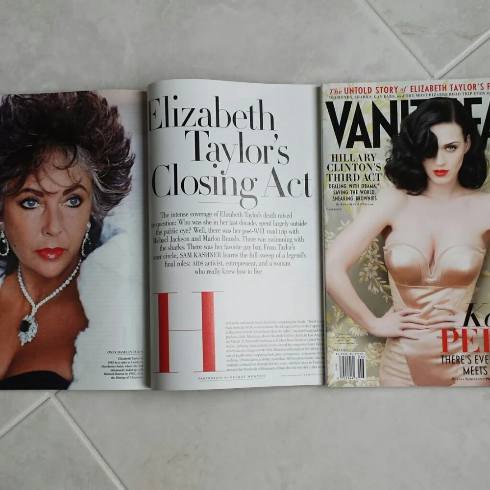 Katy Perry with Elizabeth Taylor Commemorative